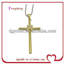 Neues Design dekorative Anhänger Kreuz Formen und Designs Metall benutzerdefinierte Charm-Anhänger mit CZ